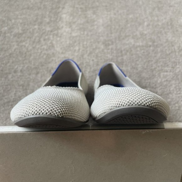 Rothy’s Shoes Womens Size 7.5 Taupe Gray/Beige The Flat Casual Knit Ballet Flats - Picture 12 of 13